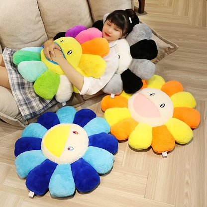 40/60cm Sunflower Plush Pillow — Soft Flower Cushion for Sofa, Bed & Room Decor, Kawaii Gift