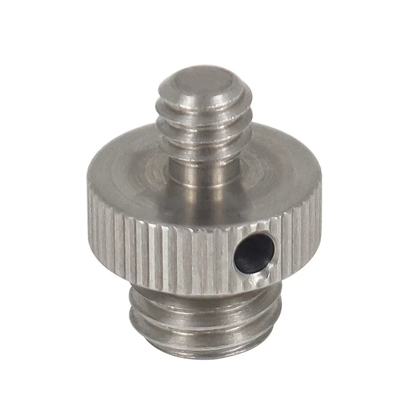 Reinforced Camera Screw Adapter - 1/4 to 3/8 Inch Male Female Thread Converter for Tripod Monopod Ball Head Light Bike Mount