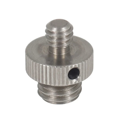 Reinforced Camera Screw Adapter - 1/4 to 3/8 Inch Male Female Thread Converter for Tripod Monopod Ball Head Light Bike Mount