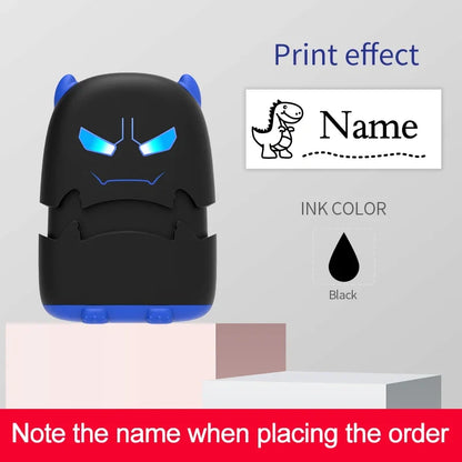 Custom Baby Name Stamp Kit - Reusable Waterproof Ink Stamp for Clothes, School Bags & Personal Items