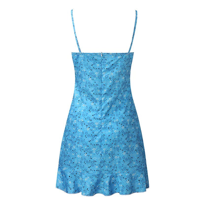 Women’s Sexy Casual Home Floral Camisole Dress - Comfortable Summer Skirt
