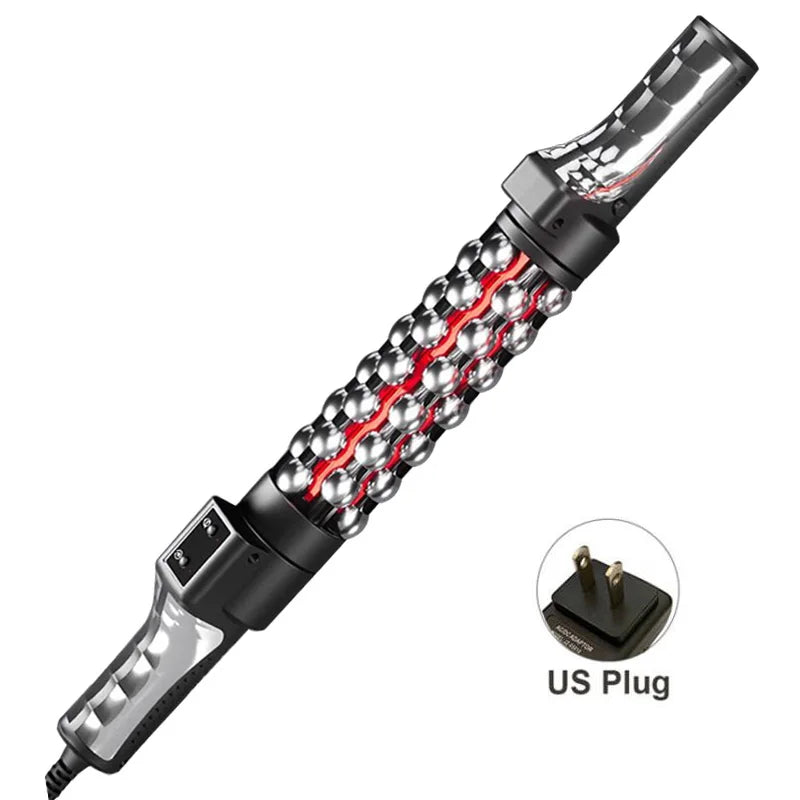 Red Light Heated Massage Device – 360 Rotating Muscle Relaxation Roller for Full Body & Anti-Cellulite Treatment