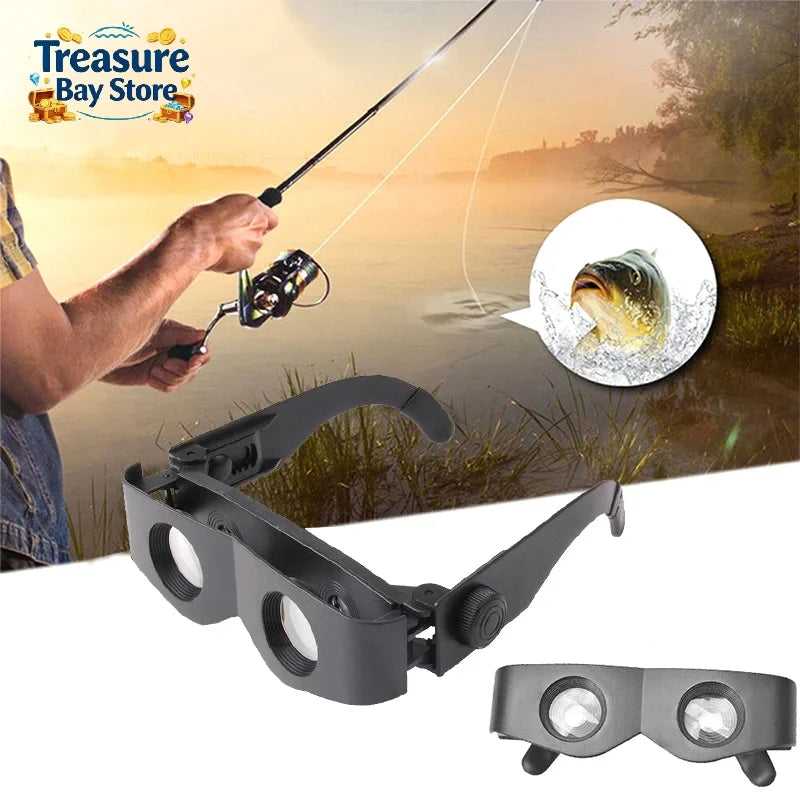Adjustable Binocular Magnifier Glasses - Hands-Free Fishing Focus Telescope for Theater & TV Viewing