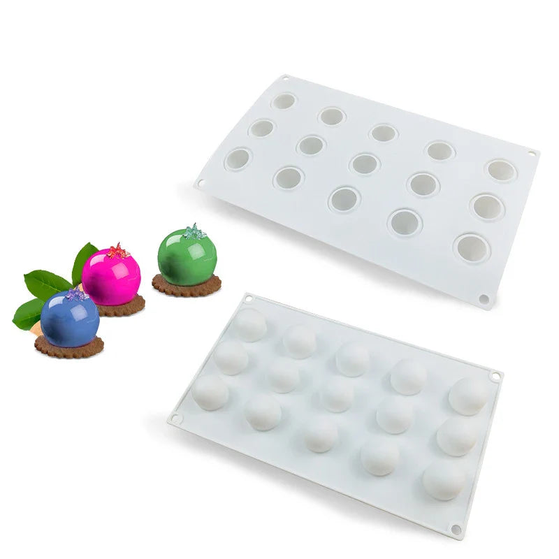 Meibum Marine Theme Silicone Cake Molds – Shell & Pearl Design, Food-Grade Baking & Cake Decorating Tools