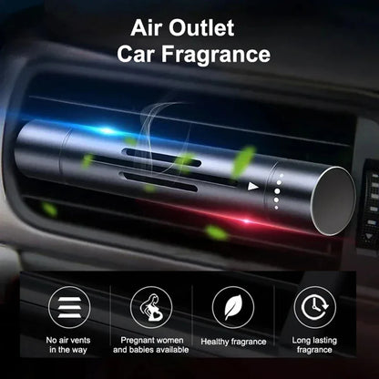 Car Fragrance Air Freshener – Outlet Vent Clip with Solid Perfume Stick, Aroma Diffuser for Auto, Office, Kitchen