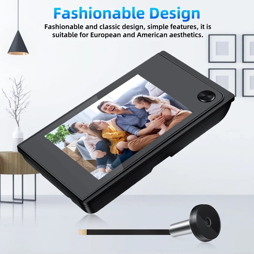 Awapow 3.5" Digital Door Viewer — 120° HD LCD Peephole Camera, 2MP Cat Eye Doorbell Monitor