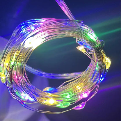 Copper Wire LED String Lights - 6/10PCS Fairy Garland Lights for Christmas, Wedding & Party DIY Decor