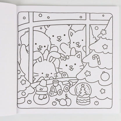 Into the Garden Coloring Book for Adults & Teens - Bold & Simple Designs with Plants, Flowers & Cute Animals