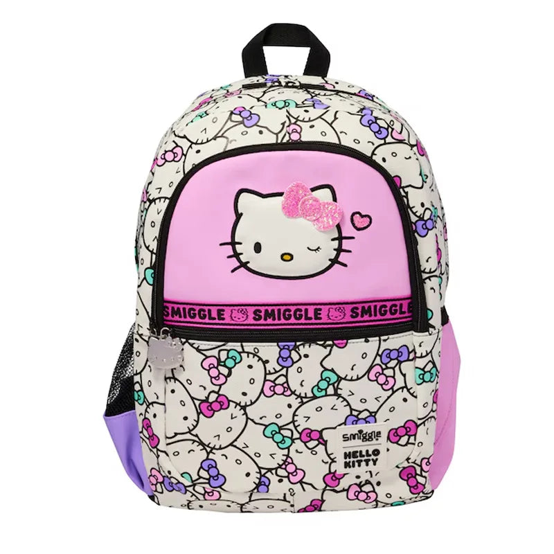 Sanrio Hello Kitty Elementary School Backpack — Ultra-Lightweight Kids Backpack with Pen Box and Lunch Bag, Reduce Burden, Perfect Gift for Girls