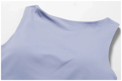 NCLAGEN Women’s High-Support Sports Bra – Breathable Open-Back Yoga & Fitness Tank Top with Removable Pads