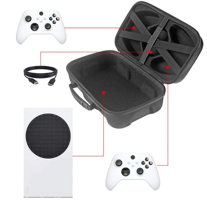 Portable Shockproof EVA Storage Bag for Xbox Series S — Hard Carrying Case for Console & Accessories