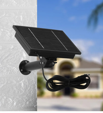 D4 5V/6V Solar Battery Charger – 4W Portable Solar Power Bank for Security Cameras, DC 5521 Output
