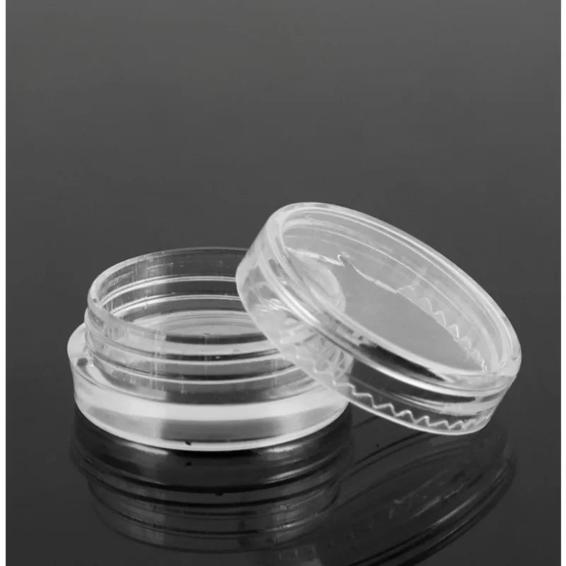 10/20/30/50PCS Empty Refillable Plastic Cosmetic Jars – Small Round Bead & Jewelry Storage Containers Portable Travel Bottles