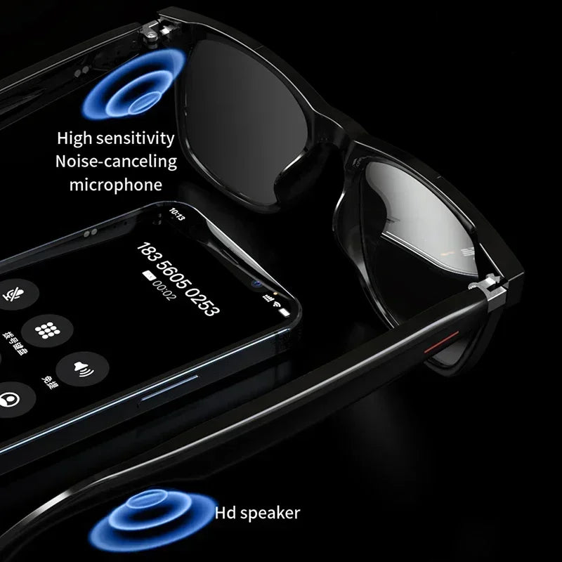 Hiwego Smart Music Sunglasses with Bluetooth Earphones – Wireless HIFI Headset for Driving & Hands-Free Calls