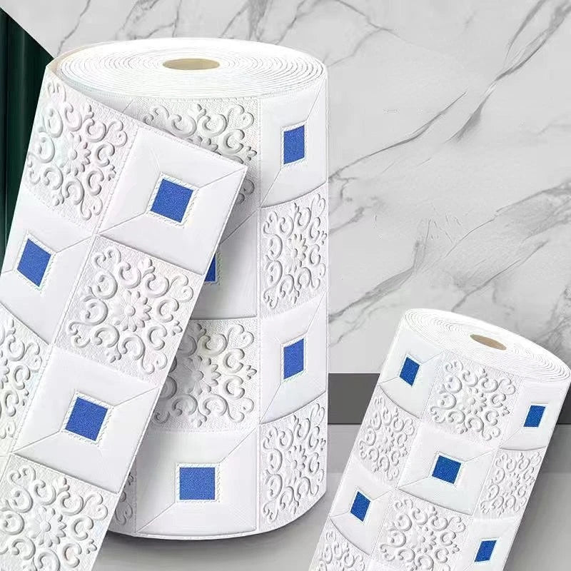 3D Self-Adhesive Foam Brick Wallpaper – Antique Waterproof Wall Stickers for Living Room & Bedroom Decoration