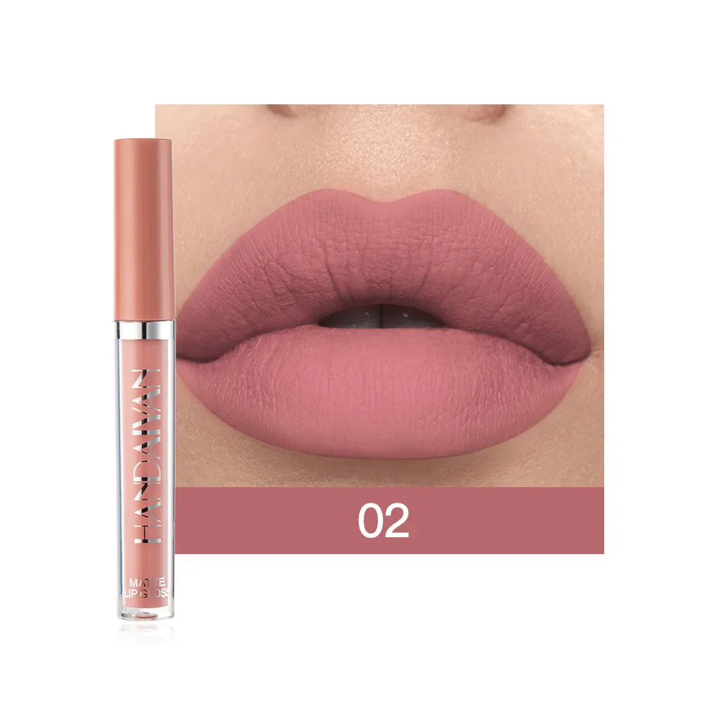 HANDAIYAN 6-Piece Matte Lipstick Set – Waterproof, Long-Lasting, Non-Stick Cup Korean Makeup for Women