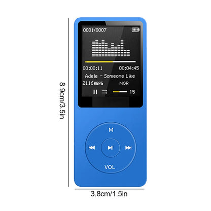 Portable Pocket MP3 Player with USB Charging, Digital Display Screen - Ideal for Sports, Running, Walking, and Lossless Music Playback
