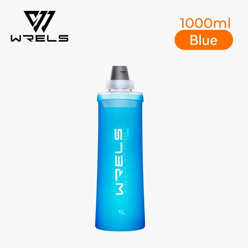 WRELS Soft Water Bottle with Filter - Ultralight Collapsible Hiking & Camping Hydration Flask