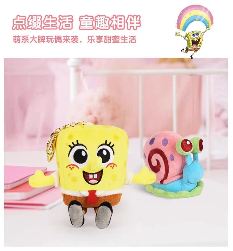 Anime Spongebob SquarePants Plush Toys – Patrick, Squidward, Mr. Krabs & Gary Stuffed Cartoon Toys, Birthday Gift for Kids