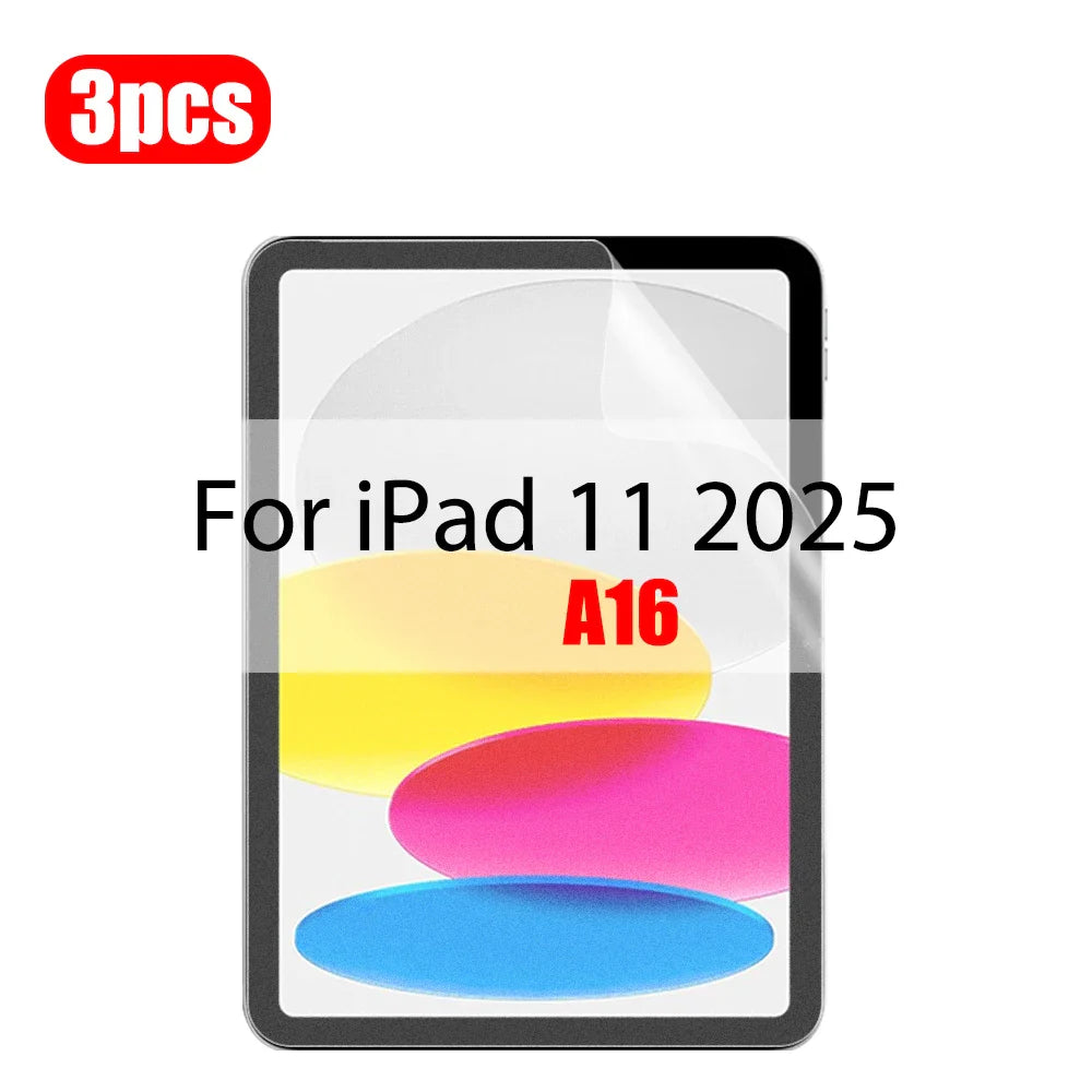 3Pcs Paper-Like Screen Protector for iPad Air & Pro – Compatible with 6th to 10th Gen (11", 12.9", 10.5")