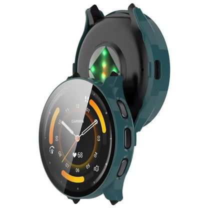 Tempered Glass Case for Garmin Venu 3/3S – Smartwatch Protective Cover with Screen Protector Bumper Shell