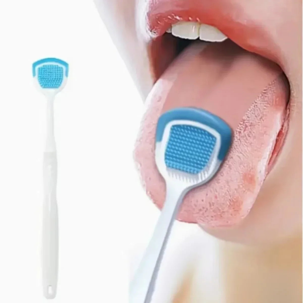 Tongue Scraper for Bad Breath – Oral Hygiene Cleaner for Adults, Daily Fresh Breath Tool
