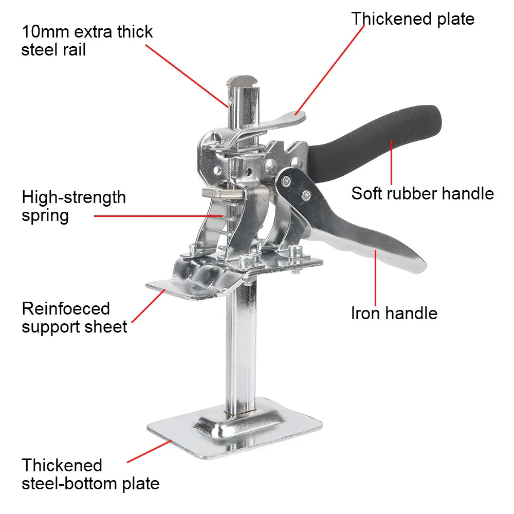 Multifunction Tile Height Adjuster Elevator Tool: Labor-Saving Arm Jack for Door Panel, Drywall Lifting - Hand Lifting Tool Lifter