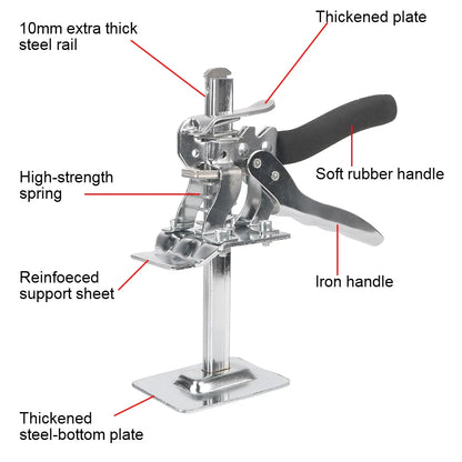Multifunction Tile Height Adjuster Elevator Tool: Labor-Saving Arm Jack for Door Panel, Drywall Lifting - Hand Lifting Tool Lifter