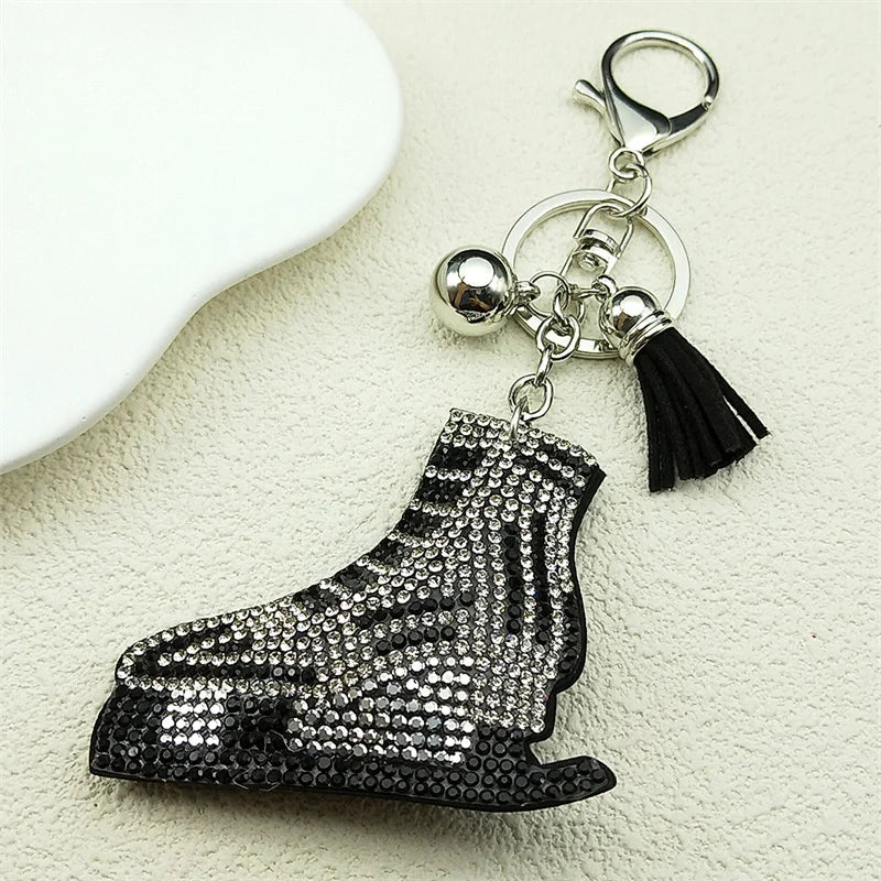 Ladybug Crystal Keychain - Tassel Bag Charm & Decorative Key Ring for Women & Men