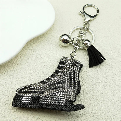 Ladybug Crystal Keychain - Tassel Bag Charm & Decorative Key Ring for Women & Men