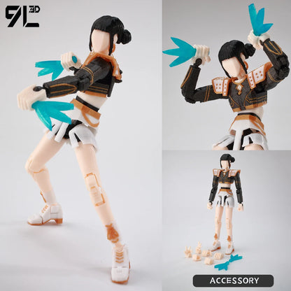 9L 3D Printed Invincible Tech Jacker T13 Lucky13 Action Figure – Multi-Jointed Motorcycle Collectible Model Toy Titan13