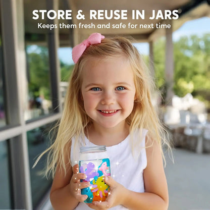 JOYFY Magic Fairy Water Gel Kit — 10-Color Gel Toy Set with Preserving Bottles for Kids Gifts & Party Favors