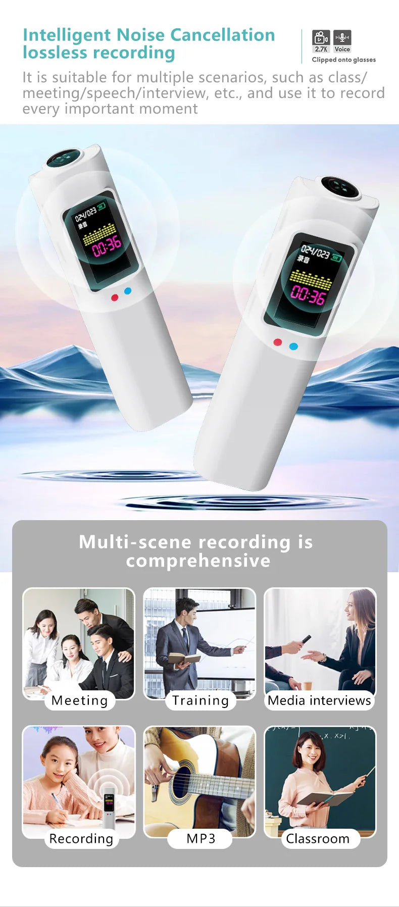 Xiaomi Mini FPV Smart Glasses — HD 4K WiFi Micro-Camera for Video & Audio Recording with APP Control