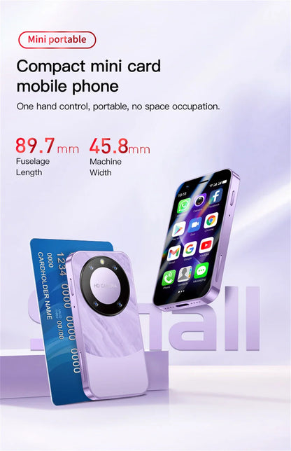 SOYES F8 Pro Max Mini Android Phone — 3.0" Display, 1GB RAM, 16GB ROM, Dual SIM, 3G, Play Store Compatible Small Smartphone