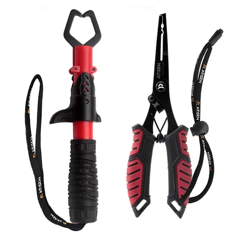 Stainless Steel Fishing Gripper - Professional Fish Lip Grabber Clip for Secure Fish Handling & Tackle