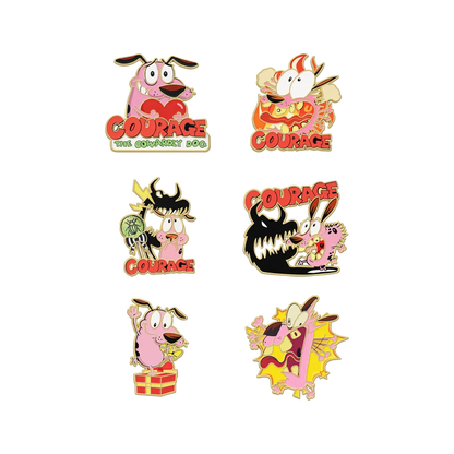 Anime Hero Dog Enamel Pins - 6-Piece Metal Lapel Brooch Set for Backpacks & Gifts