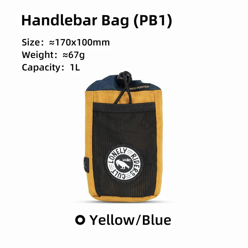 C-HOLD Bike Handlebar Stem Bag — Insulated Water Bottle & Snack Storage Pouch for Touring, Commuting, Bikepacking