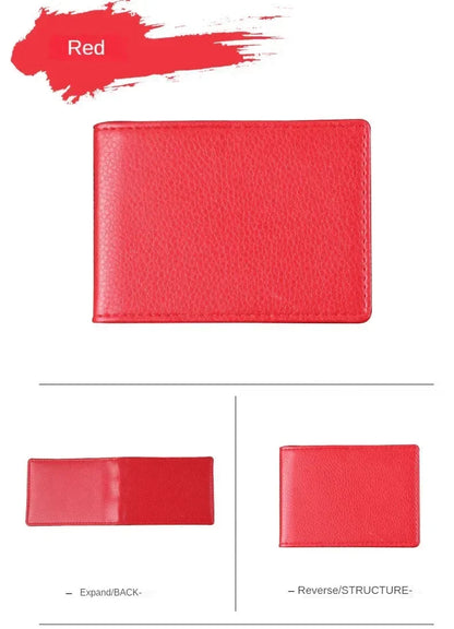 PU Leather Driver License Holder — Car Document Wallet for ID, Pass, Certificate, and Card Storage