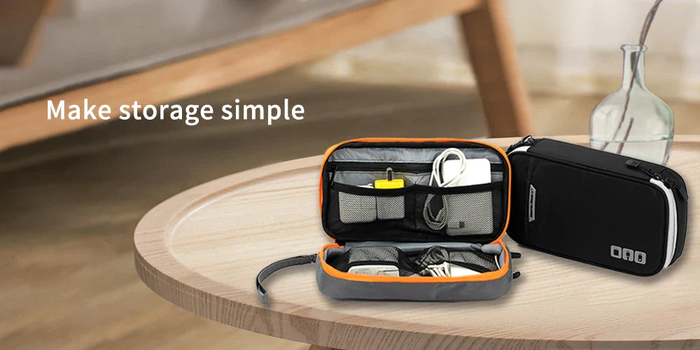 Travel Essentials Cable Organizer Bag – Compact Storage for Chargers, Cables & Accessories