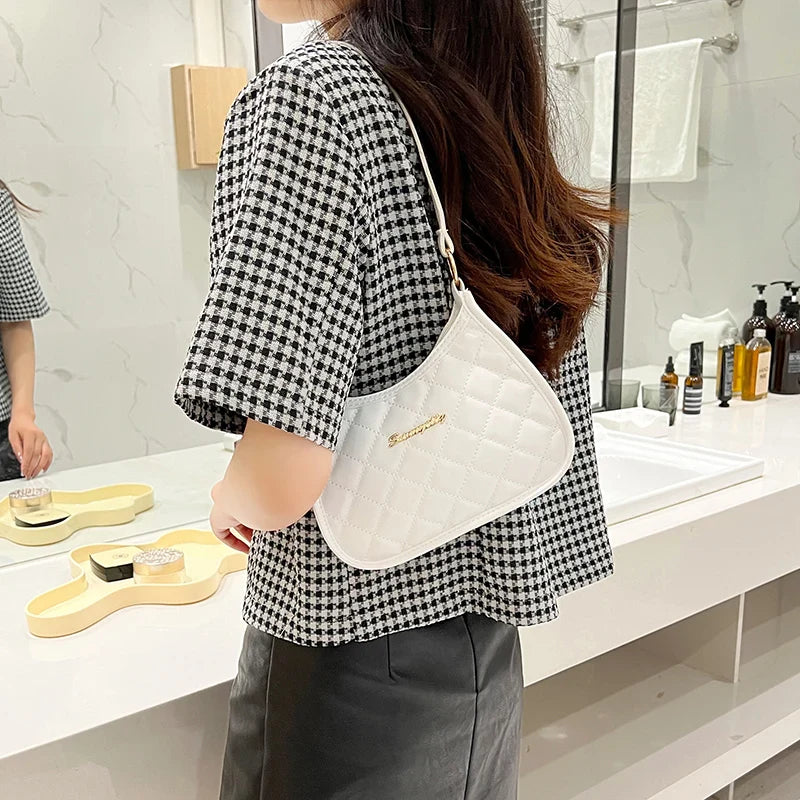 Women’s Soft Faux Leather Crossbody Bag – Retro Underarm Handbag & Small Shoulder Bag for Girls – Fashion Design