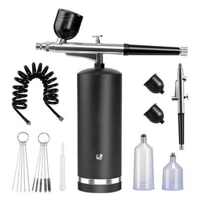 Portable Wireless Airbrush Kit — Handheld Electric Spray Gun with Compressor for Coloring, Tattoo, Graffiti & Model Painting