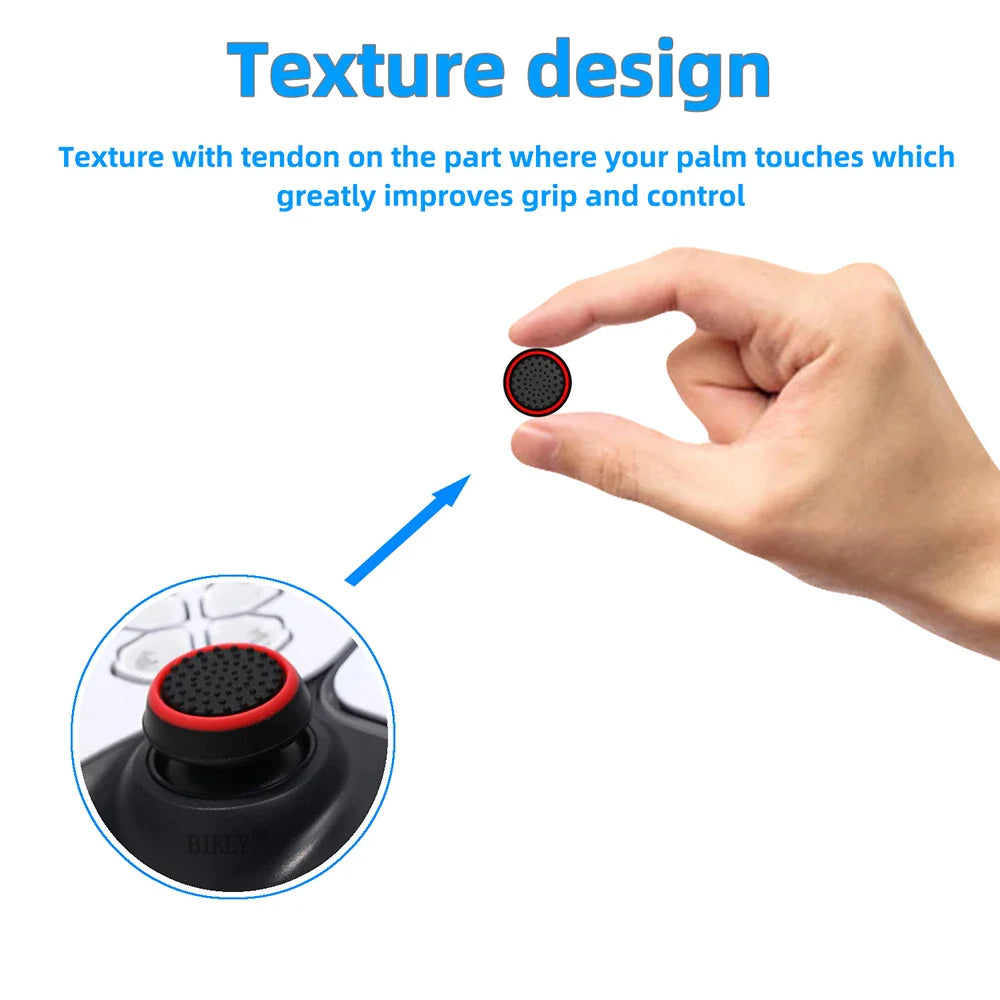 4pcs Luminous Analog Thumb Stick Grip Caps — Controller Covers for PS5, PS4, Xbox 360, Xbox One, Series X & Switch Pro