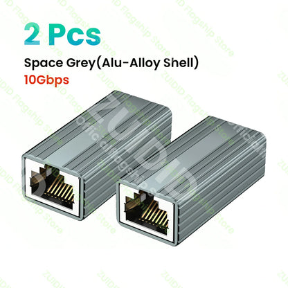 1/2/5/10Pcs 10Gbps RJ45 Coupler – Female to Female Gigabit Network Extender for Cat8/Cat7/Cat6 Ethernet Cable Adapter