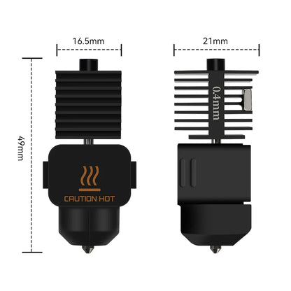 Bambu Lab A1 Mini Hotend Kit – 0.2/0.4/0.6/0.8MM Replaceable Nozzle for A1/A1 Mini 3D Printer Assembly