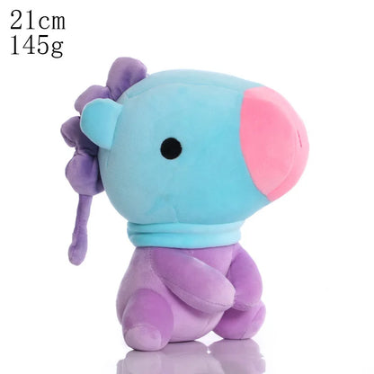 BTed 21 Plush Toys – Kawaii Mini Anime Keychain Pendant, Soft Stuffed Animal Doll Gift for Kids (12–22cm)