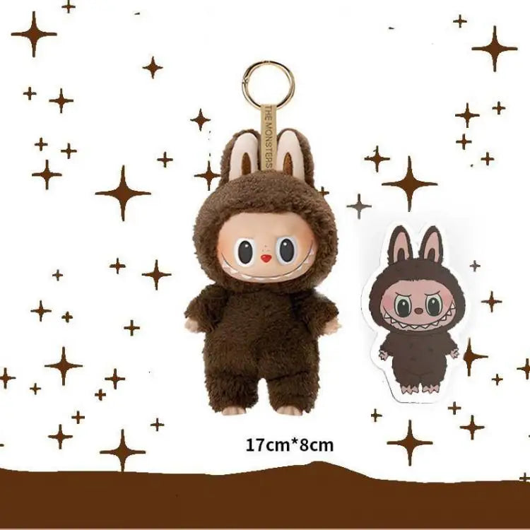 Labubu Plush Doll Costume Set — Oversized Bow & Angel Wings Design | Trendy Cartoon Outfit Accessories for Party Wear & Gift