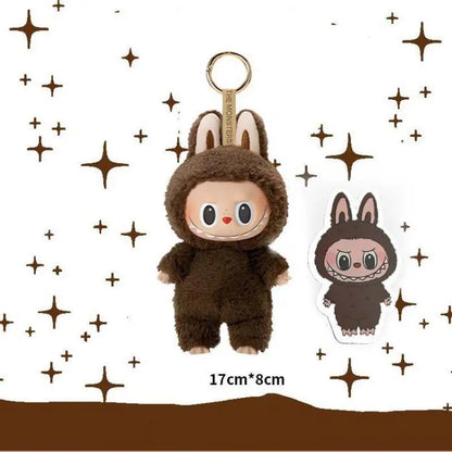 Labubu Plush Doll Costume Set — Oversized Bow & Angel Wings Design | Trendy Cartoon Outfit Accessories for Party Wear & Gift