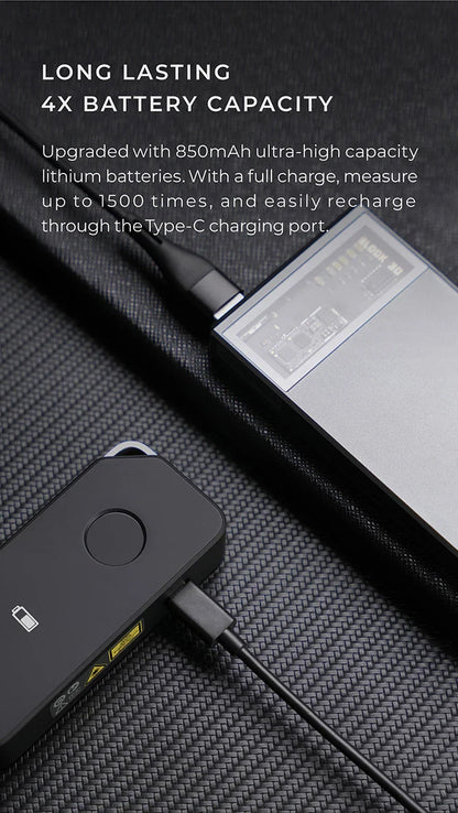 HOTO Smart Laser Measure Pro, LED Display Digital Laser Tape Measuring Tool, Rechargeable Rangefinder Ruler