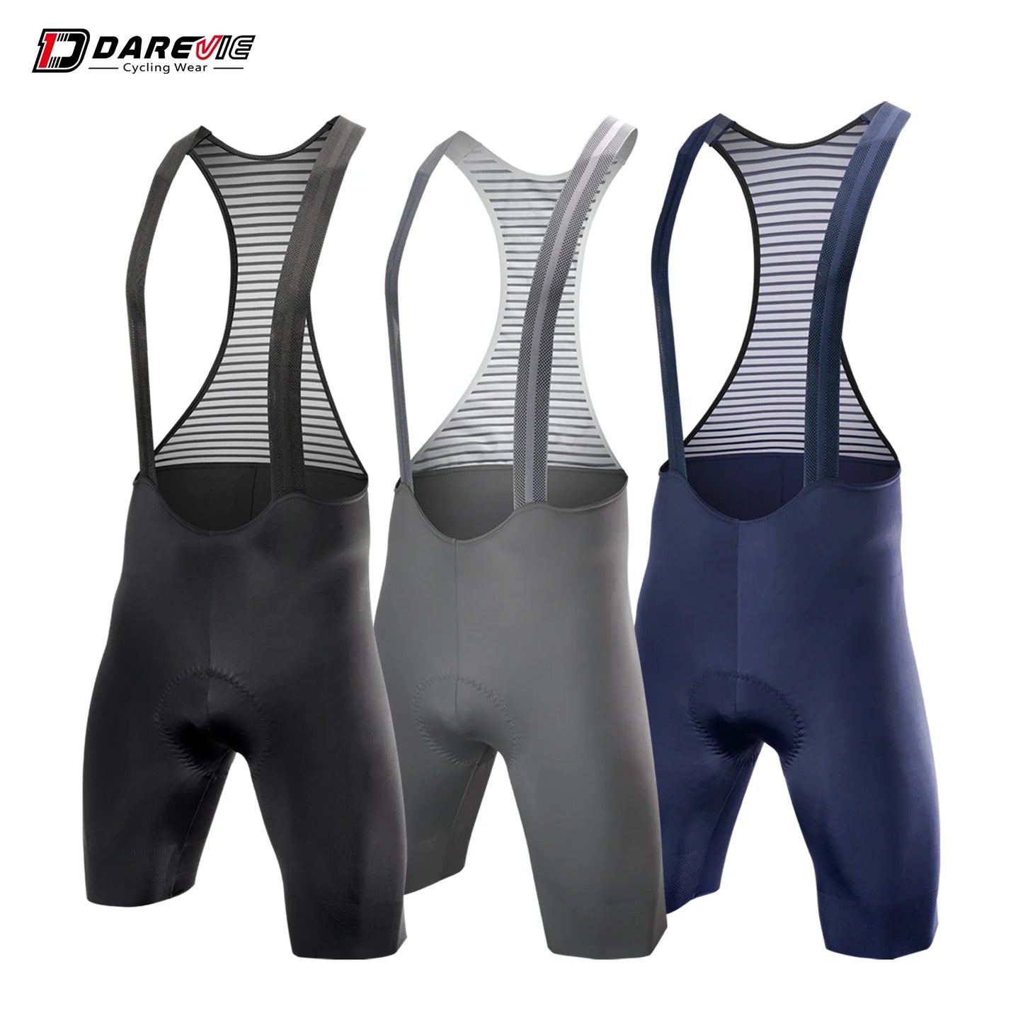 DAREVIE Men's Pro Cycling Bib Shorts - Seamless Bretelle Design | 6H 500KM Ride Comfort | Cycling Shorts for Men & Women