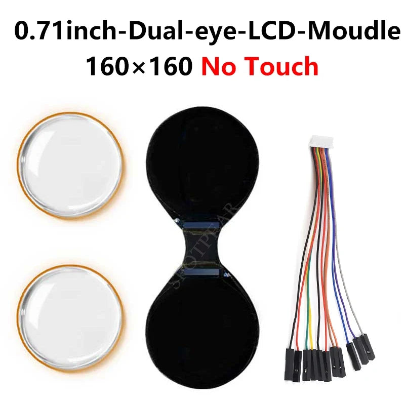 Waveshare 0.71-Inch Round LCD Display Module - 160×160 SPI 65K Color Screen for Arduino, Raspberry Pi, ESP32, Pico & STM32